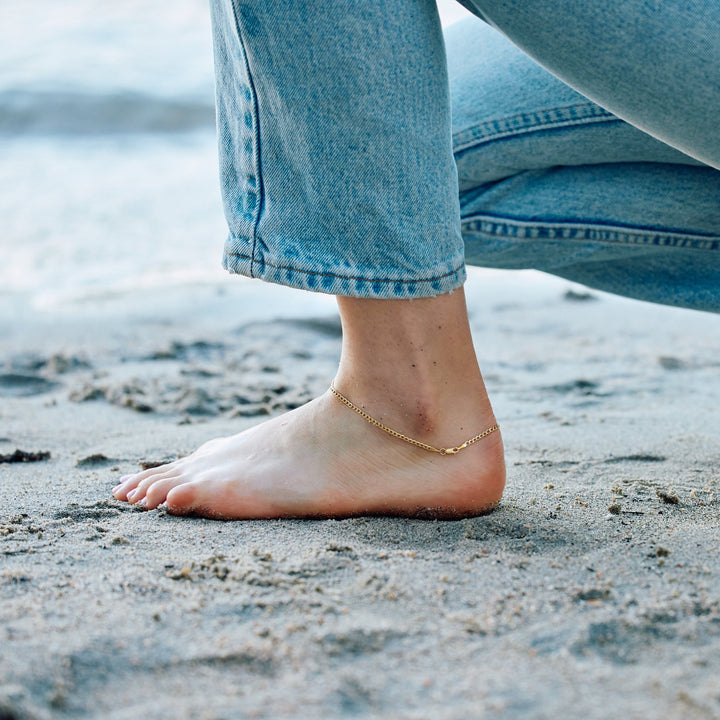 Ella Mini 14K Gold Anklet