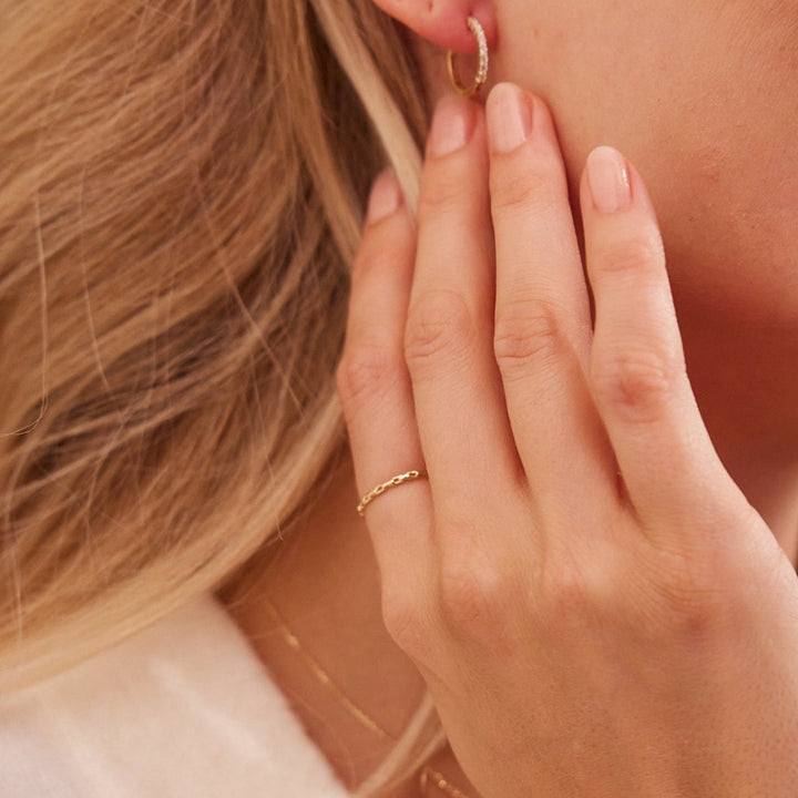 Lana 14K Gold Chain Ring