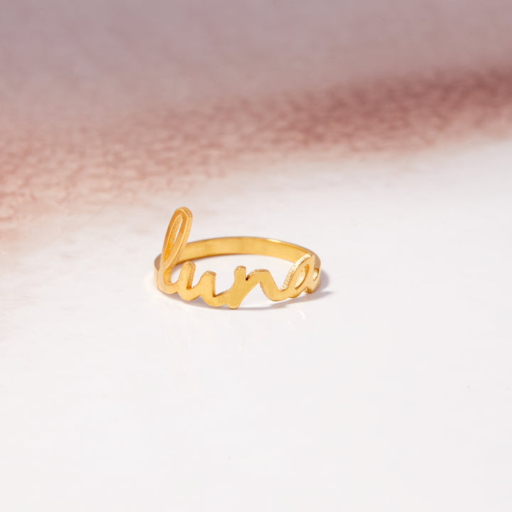 Nella Nameplate Ring