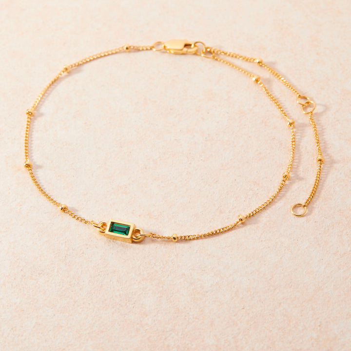 Jules Baguette Birthstone Bracelet