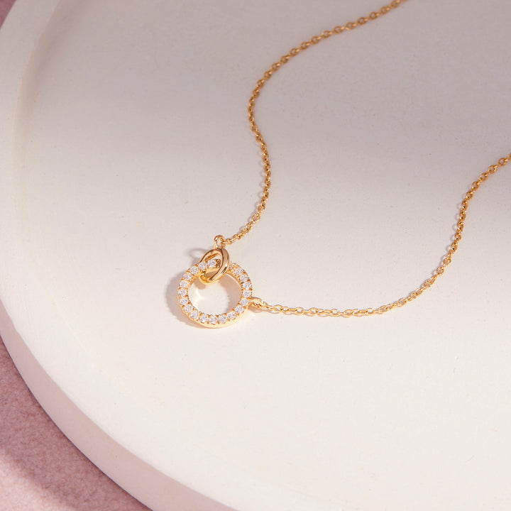 Laura 14K Gold Diamond Necklace