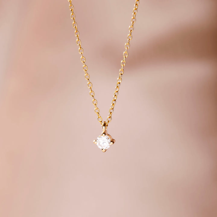 Audrey 14K Gold Diamond Necklace
