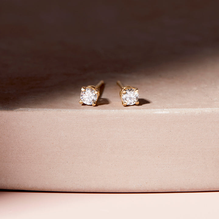 Audrey 14K Gold Diamond Earrings