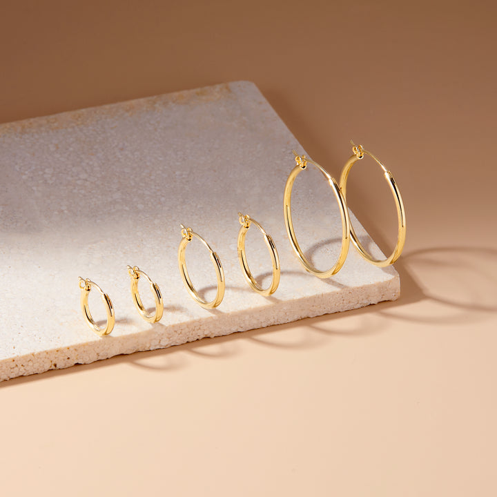 Nellie Gold Vermeil Hoops