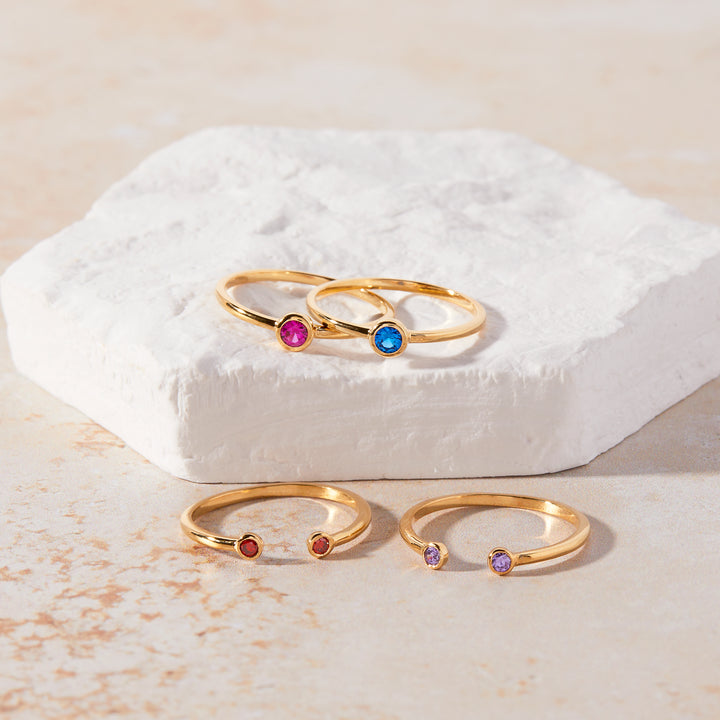 Eden Vermeil Birthstone Ring