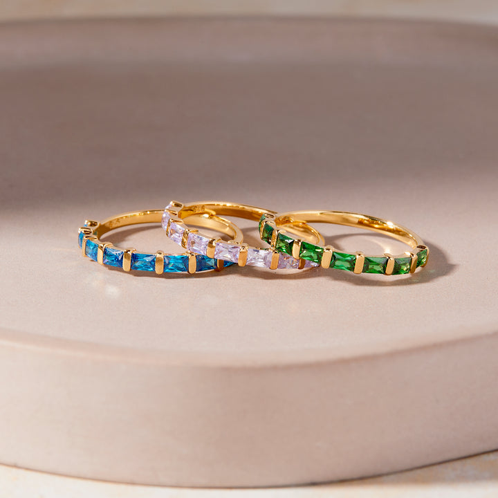 Jules Baguette Birthstone Ring