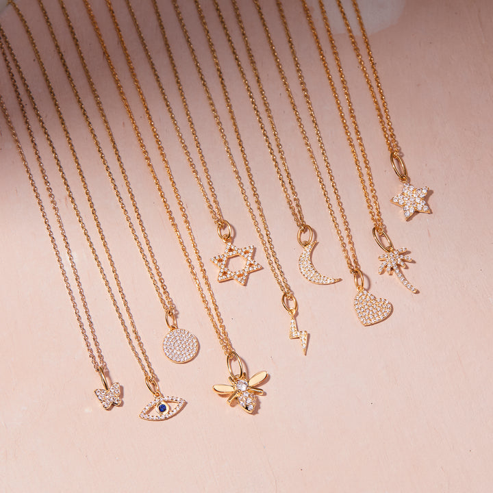 Adeline Moon Vermeil Necklace