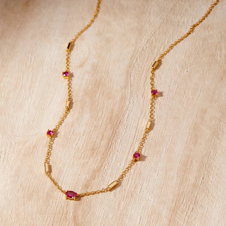 Brenna Birthstone Necklace