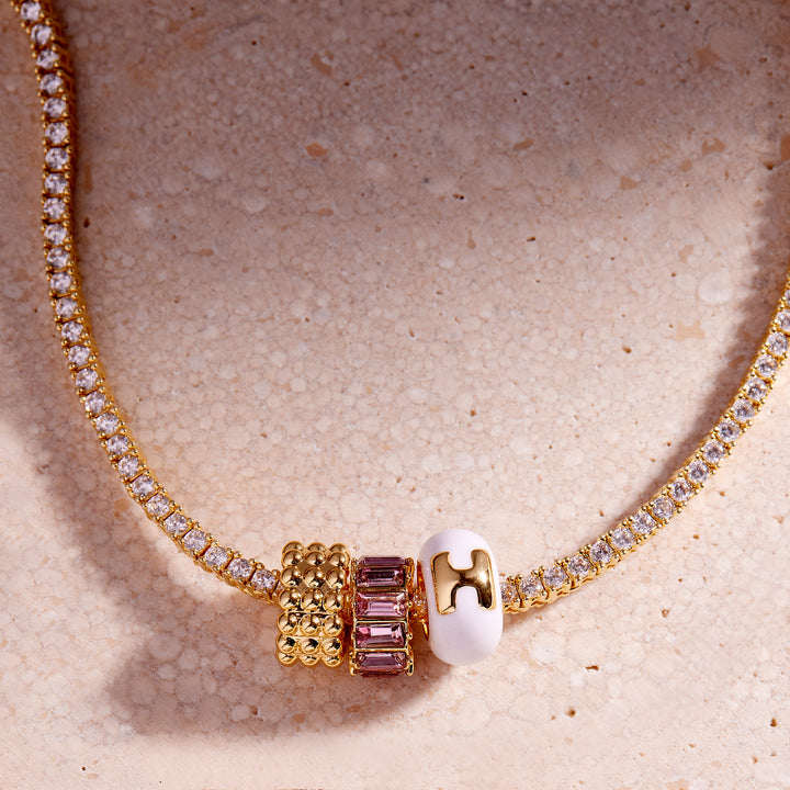 Gaby Enamel Initial Bead