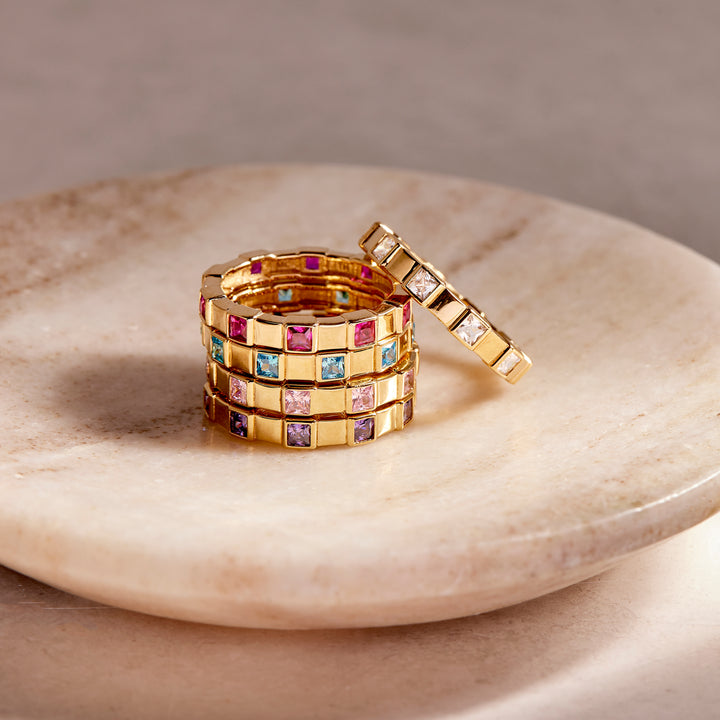 Jessica Vermeil Birthstone Ring