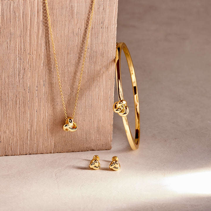 Sutton Knot Flat Back Earrings