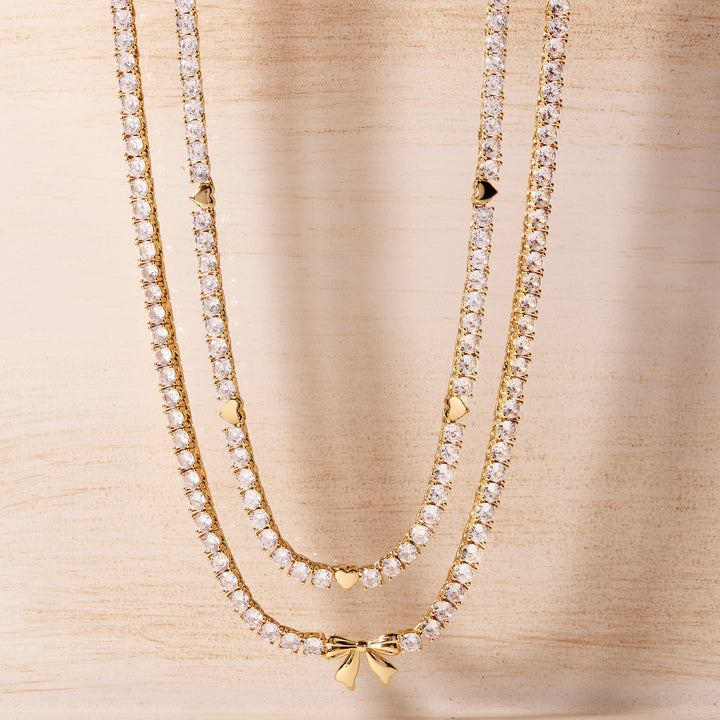 Coco Heart Tennis Necklace