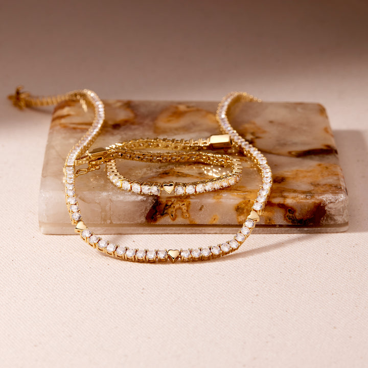 Coco Heart Tennis Bracelet