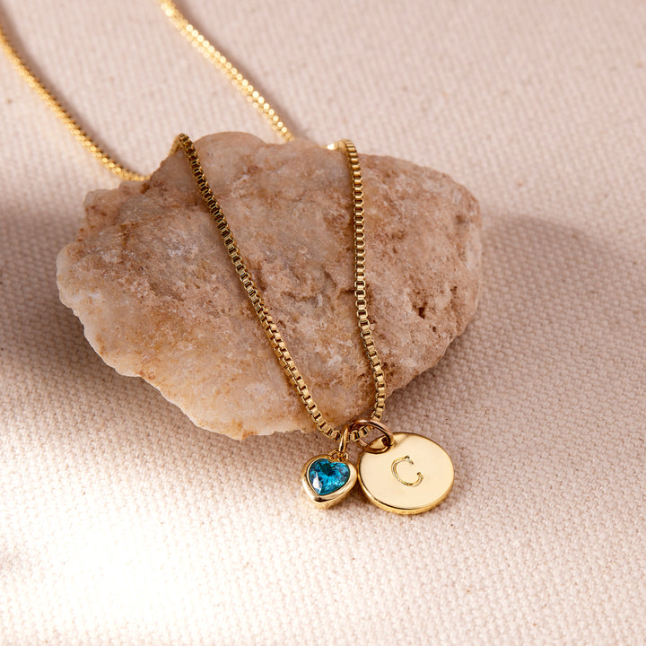Mackenzie Heart Birthstone Charm