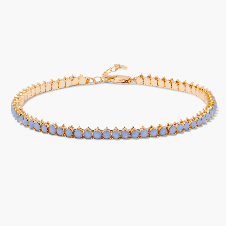 Isabella Opal Blue Tennis Anklet