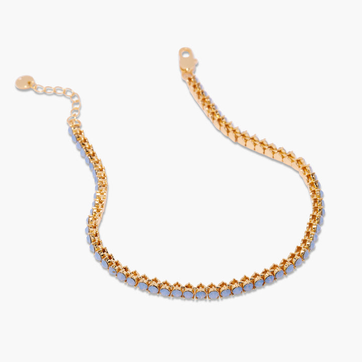 Isabella Opal Blue Tennis Anklet