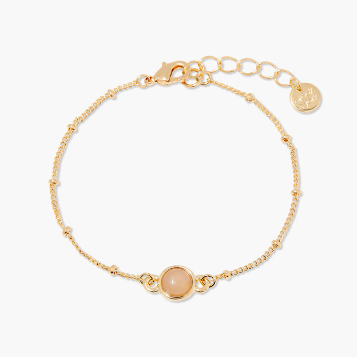 Nola Gemstone Bracelet - Rose Quartz