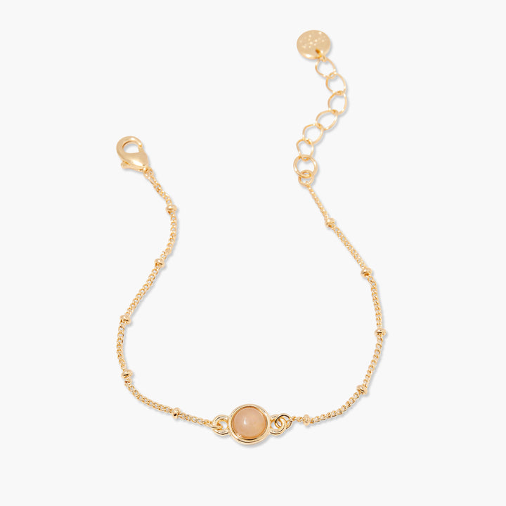 Nola Gemstone Bracelet - Rose Quartz