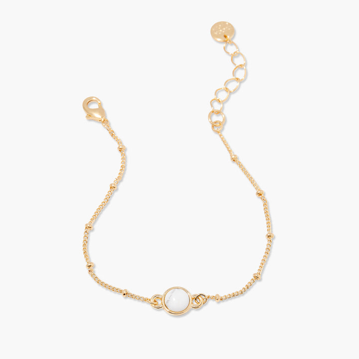 Nola Gemstone Bracelet - Howlite