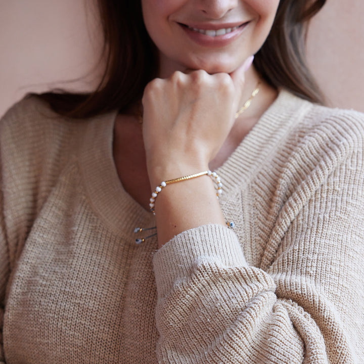 Savannah Gemstone Bracelet-Howlite