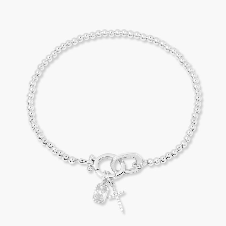 Josephine Cross Birthstone Bracelet