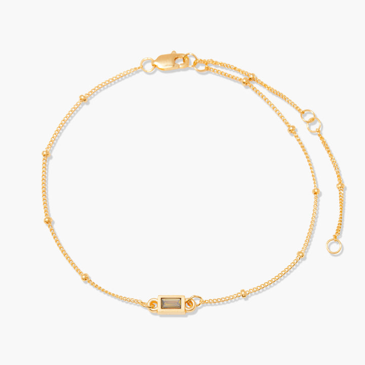 Jules Baguette Birthstone Bracelet