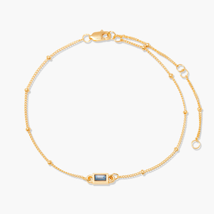 Jules Baguette Birthstone Bracelet