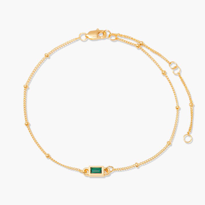 Jules Baguette Birthstone Bracelet