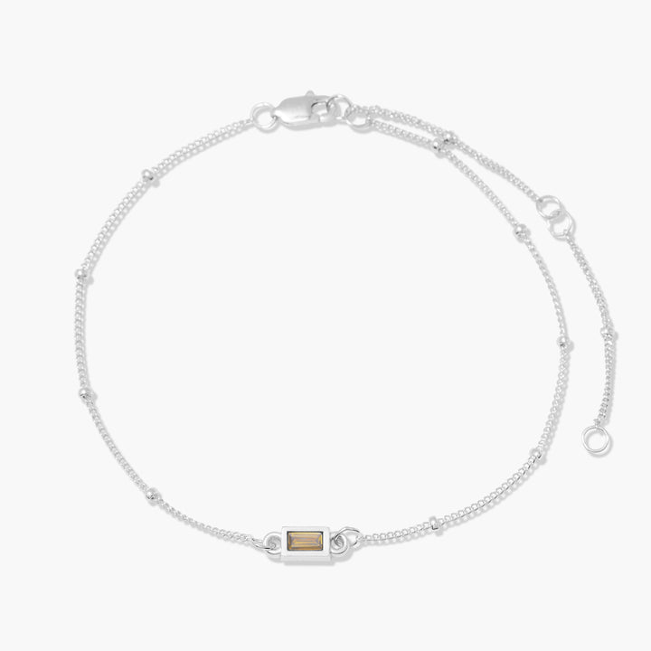 Jules Baguette Birthstone Bracelet