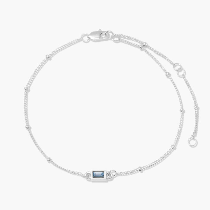 Jules Baguette Birthstone Bracelet