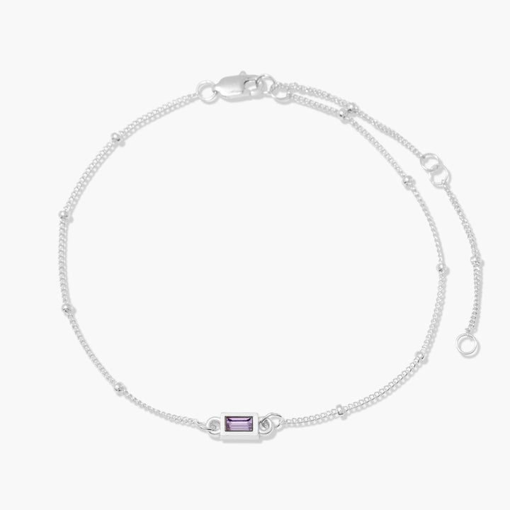 Jules Baguette Birthstone Bracelet