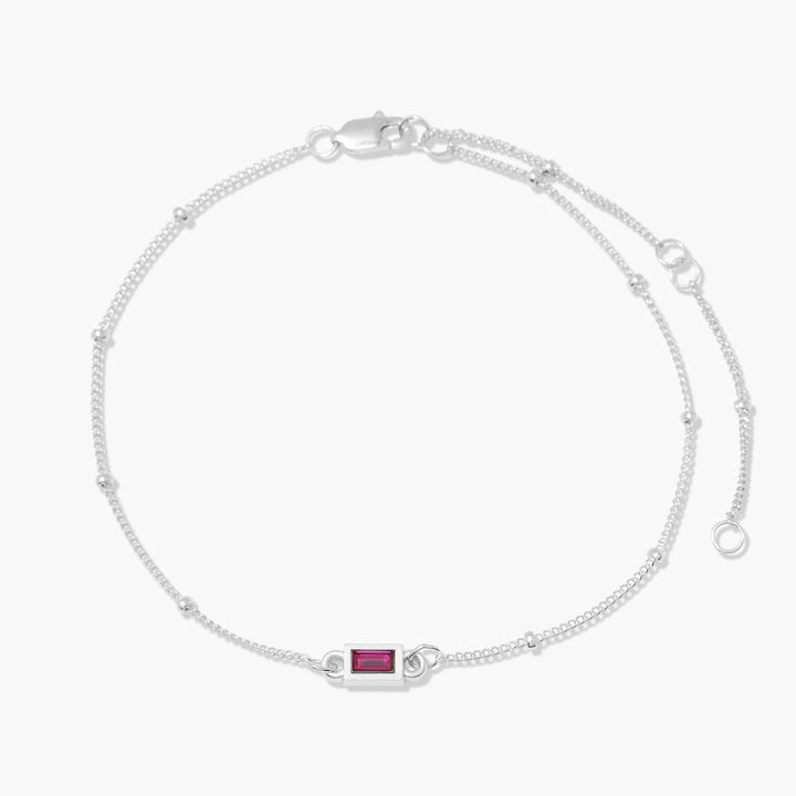 Jules Baguette Birthstone Bracelet