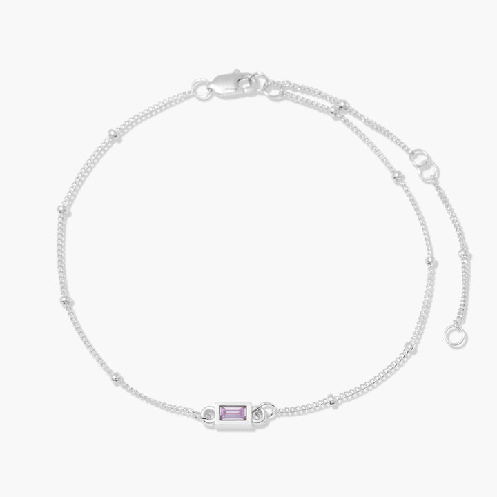 Jules Baguette Birthstone Bracelet