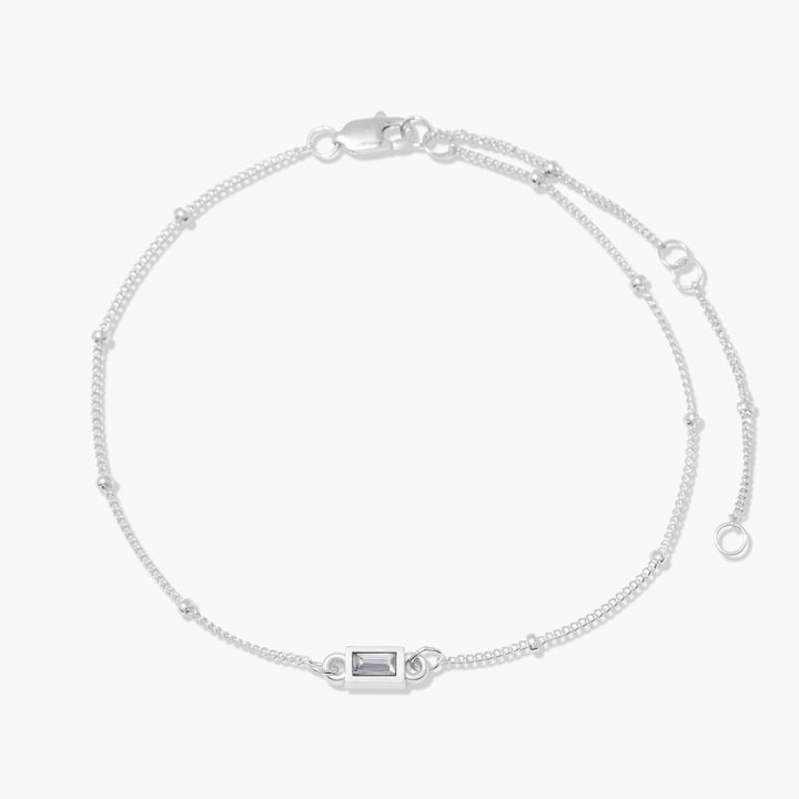 Jules Baguette Birthstone Bracelet