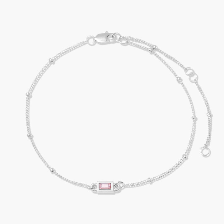 Jules Baguette Birthstone Bracelet