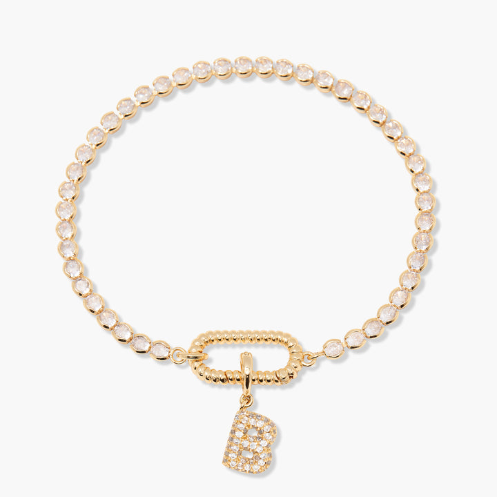 Petra Initial Tennis Bracelet