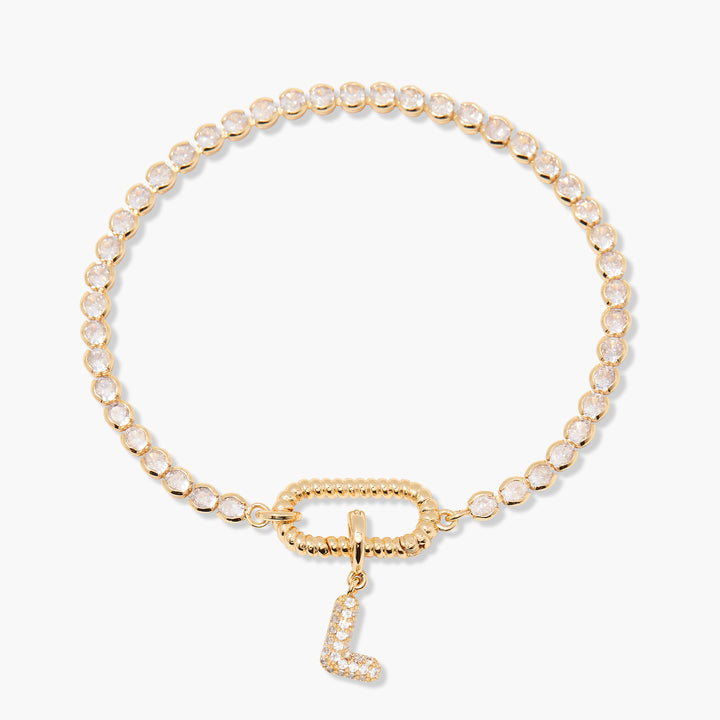 Petra Initial Tennis Bracelet