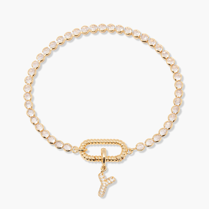 Petra Initial Tennis Bracelet