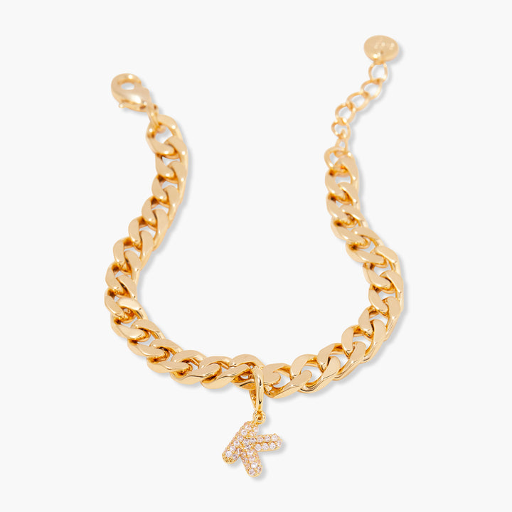 Ella Crystal Initial Bracelet