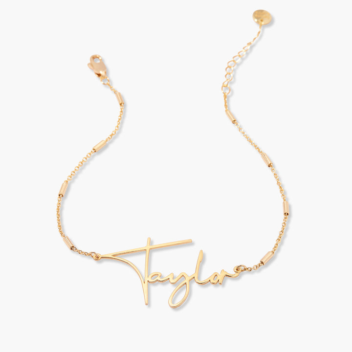 Katherine Nameplate Bracelet