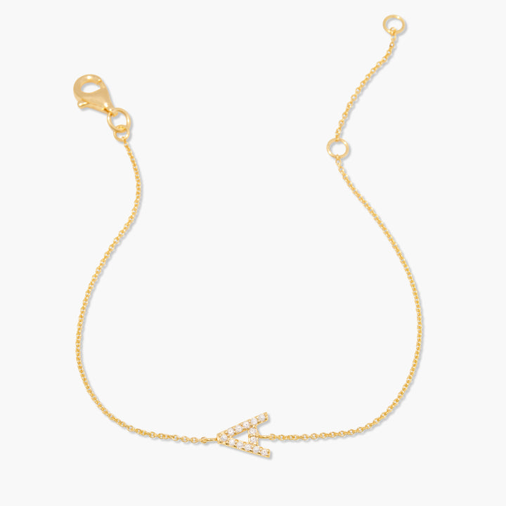 Blaire Diamond Initial Bracelet