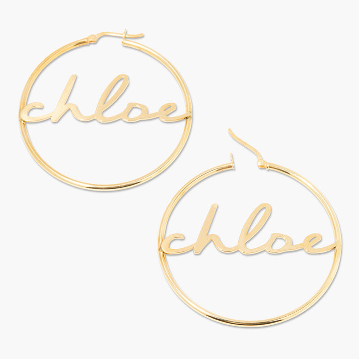 Nella Nameplate Hoops