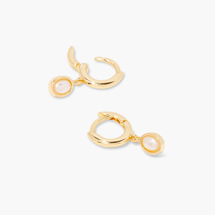 Kara Pearl Hoop Earring