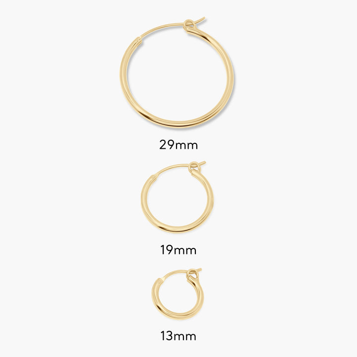 Nellie Gold Vermeil Hoops