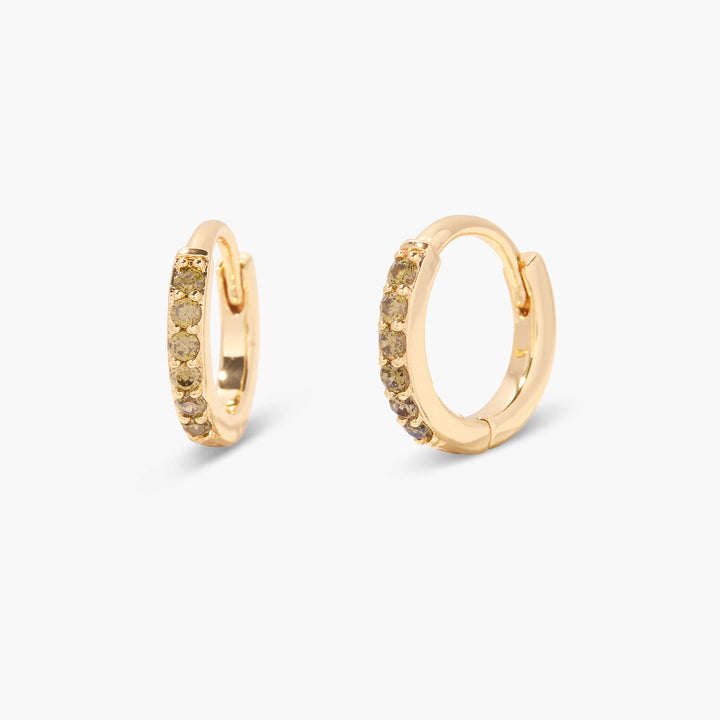 Zara Birthstone Huggies
