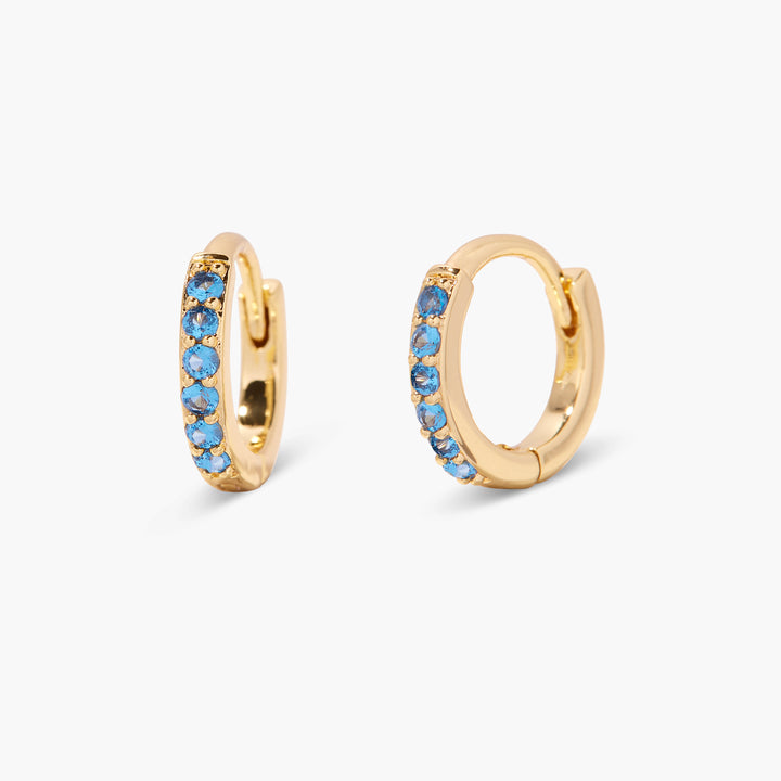 Zara Birthstone Huggies