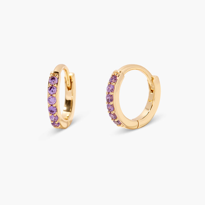 Zara Birthstone Huggies