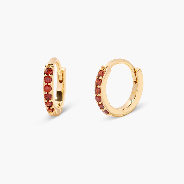 Zara Birthstone Huggies