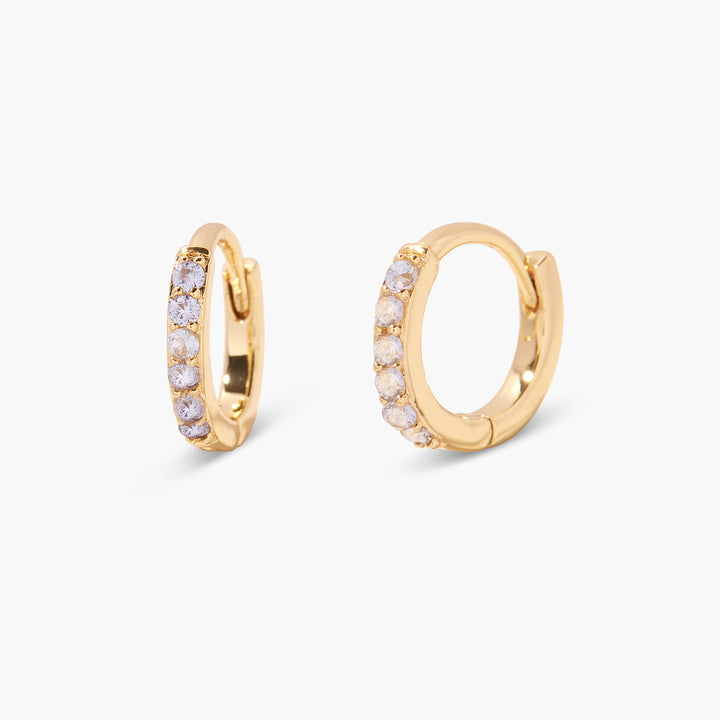 Zara Birthstone Huggies