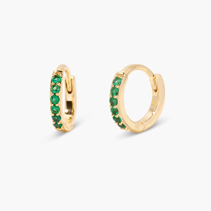 Zara Birthstone Huggies